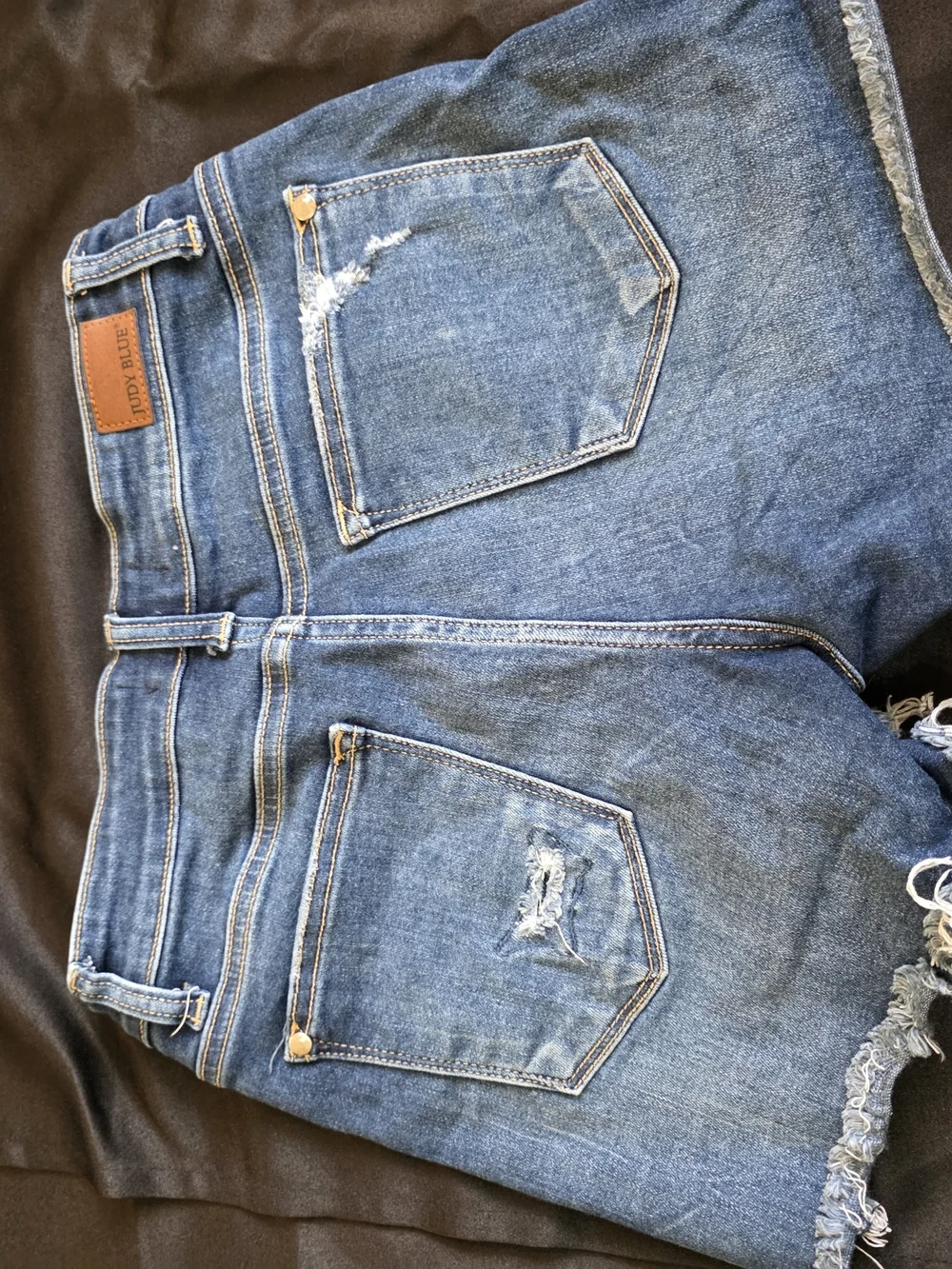 Judy Blue Distressed Denim Women’s Shorts - Blue
